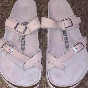 Birkenstock Mayari Nubuck White Leather